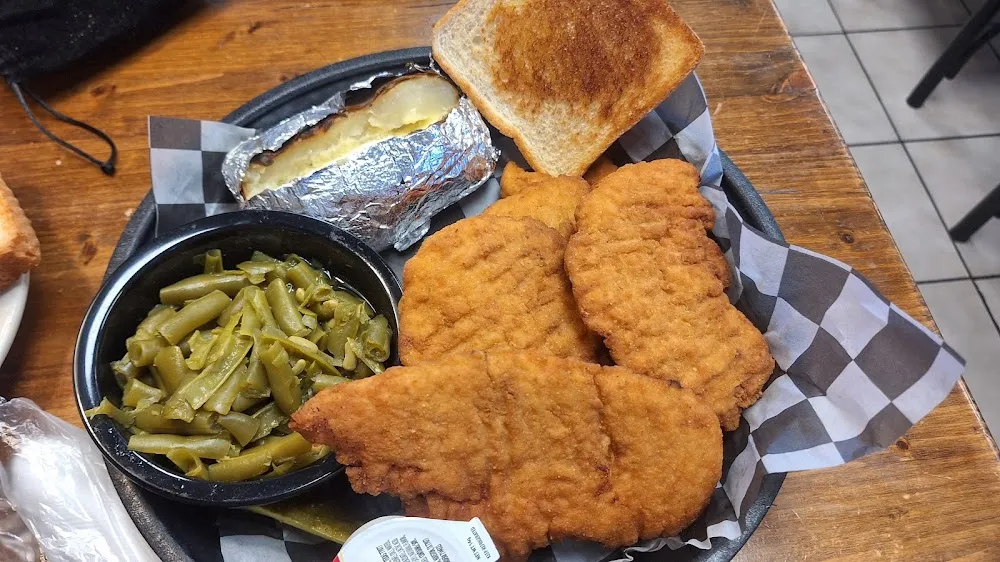 Chicken Strips with Baked Potato